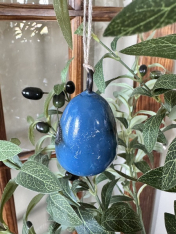 HANGING BLUE EGG ORNAMENT *NEW* AVAIL JAN 2026